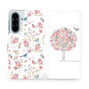 Etui z klapką do Galaxy A27 5G, Mobiwear Book, różowy gaj