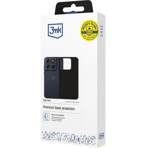 Etui 3mk Matt Case do Motorola Moto G87 5G, czarne matowe
