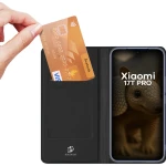 Etui z klapką Dux Ducis Skin Pro do Xiaomi 17T Pro, czarne