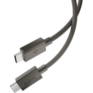 Kabel Spigen Essential DuraBend Braided EB6015CC USB-C do USB-C 60W, 1,5 m, szary