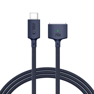 Kabel USB-C - MagSafe 3 140W, Tech-Protect MMC01, 2m, granatowy