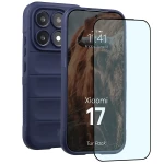 Pancerne etui + szkło hartowane Bizon Tur Pack do Xiaomi 17, granatowe