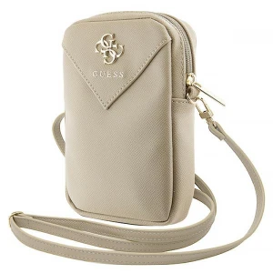 Torebka uniwersalna na telefon Guess  18,5 x 13 cm, ciemnobeżowa