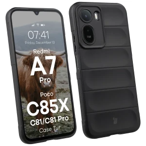 Pancerne etui Bizon Case Tur do Xiaomi Redmi A7 Pro / POCO C85X / C81 / C81 Pro, czarne