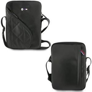 Torba uniwersalna na ramię BMW Carbon Pockets and Metal Logo dla urządzeń o przekątnej do 10", czarna