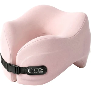 Poduszka na szyję do samochodu, Tech-Protect ComfortRest Travel Neck Pillow, różowa
