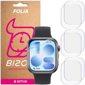 Folia ochronna na ekran zegarka Bizon Watch Film HydroFlex do Huawei Watch Fit 5, 6 sztuk