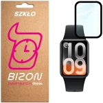 Szkło hybrydowe Bizon Watch Glass Edge Hybrid dla Xiaomi Smart Band 10 Pro, czarne