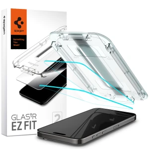 OUTLET: Szkło do etui + Aplikator Spigen Glas.tR EZ Fit 2-Pack do iPhone 15 Pro Max