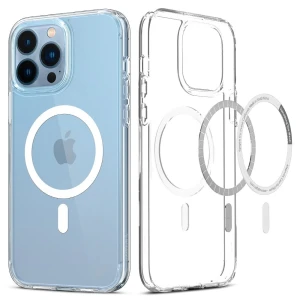 OUTLET: Etui Spigen Ultra Hybrid Mag MagSafe iPhone 13 Pro Max, przezroczysto-białe