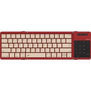 Kompaktowa klawiatura składana, Bluetooth z Touchpadem, Nillkin Pocket Keyboard, czerwona