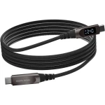 Kabel z wyświetlaczem USB-C - USB-C 240W, Mobile Origin CB4, Power Delivery 3.1, 1.5m, czarny
