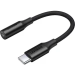 Przejściówka Ugreen do słuchawek z mini jack na USB-C, 10cm, czarny