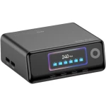 Stacja ładująca GaN z wyświetlaczem 240W, ładowarka biurkowa 4x USB-C / 2x USB-A, Mobile Origin PW39, czarna