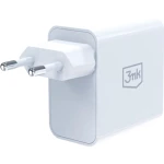 Ładowarka sieciowa GaN USB-C PD 3.0, USB-A QC 4+, 45W, 3mk FlowPower, biała