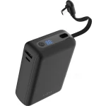 Powerbank z wyświetlaczem LCD Fixed Zen 20 Loop 40W, 20 000 mAh, 1x USB-A QC, 1x USB-C PD, kabel USB-C, czarny
