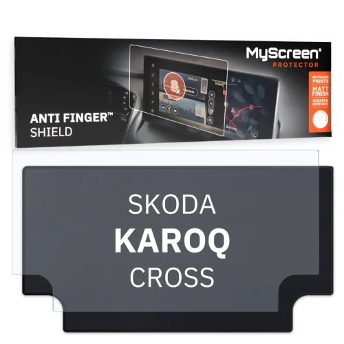Folia samochodowa na ekran główny, MyScreen Anti Finger Shield do Skoda KAROQ I (2022-2026), matowa
