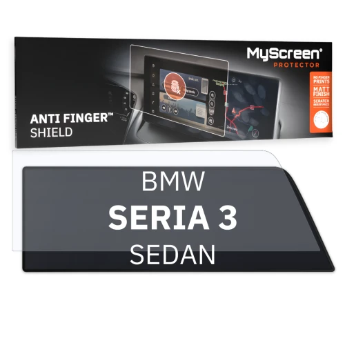 Folia samochodowa na ekran główny, MyScreen Anti Finger Shield do BMW SERIA 3 G20-G21 (2019-2026), matowa
