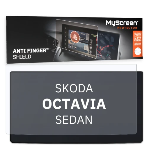 Folia samochodowa na ekran główny, MyScreen Anti Finger Shield do Skoda Octavia (Essence) IV (2020-2026), matowa