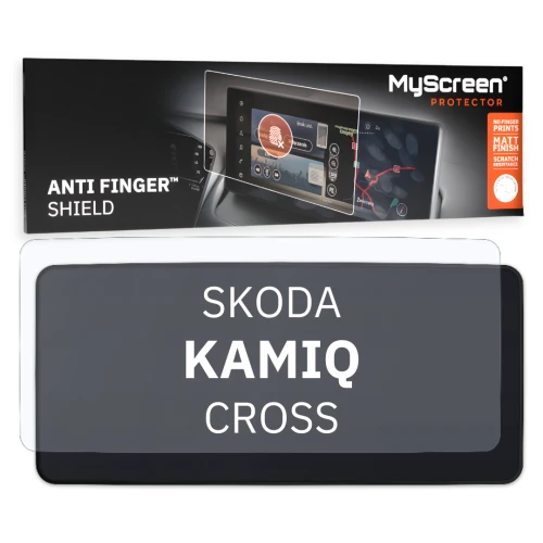 Folia samochodowa na ekran główny, MyScreen Anti Finger Shield do Skoda Kamiq (Essence) I (2024-2026), matowa