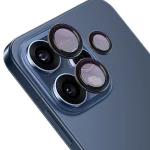 Szkło na aparat Bizon Glass Snap Lens do Oppo Reno 15, 1 zestaw, czarna ramka