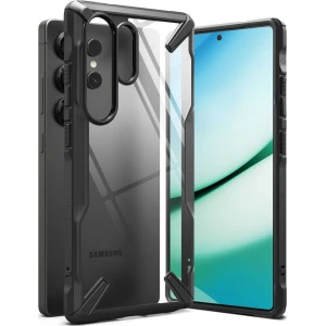 OUTLET: Etui Ringke Fusion X do Galaxy S25 Ultra, przezroczyste z czarną ramką
