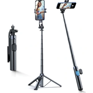 Selfie stick Wozinsky WC1Y30S z tripodem, 130 cm, czarny