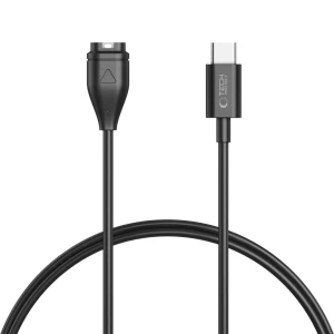 Kabel Tech-Protect MC04 UltraBoost, USB-C do ładowania zegarków Garmin, 1 m, czarny