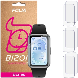 Folia ochronna na ekran zegarka Bizon Watch Film HydroFlex do Huawei Band 11, 6 sztuk