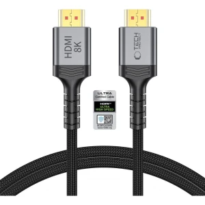 Kabel HDMI 2.1, Tech-Protect Ultraboost 4K 120Hz / 8K 60Hz 3 m, czarno-szary 