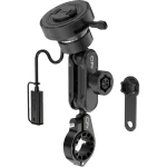 Uchwyt motocyklowy do telefonu na kierownice GRXPLORE GR-MW60-L z ładowaniem Qi2 15W IP68, czarny