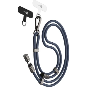 Smycz do telefonu z kablem USB-C do USB-C, ERPOWER Snake Lanyard, PD 240W z ochroną danych, 1.5 m, granatowa