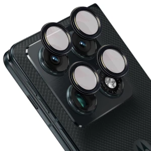Szkło na aparat Bizon Glass Snap Lens do Motorola Razr Fold, 1 zestaw, czarna ramka