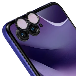 Szkło na aparat Bizon Glass Snap Lens do Motorola Razr 70 Ultra, 1 zestaw, czarna ramka
