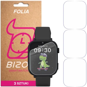 Folia ochronna na ekran zegarka Bizon Watch Film HydroFlex do Garett Kids Nice Pro 4G, 3 sztuki