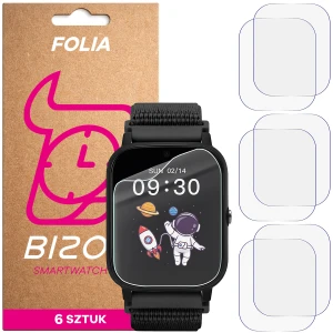 Folia ochronna na ekran zegarka Bizon Watch Film HydroFlex do Garett Kids Tech 4G, 6 sztuk