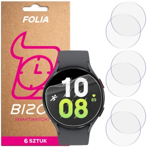 Folia ochronna na ekran zegarka Bizon Watch Film HydroFlex do Galaxy Watch 5 44mm, 6 sztuk