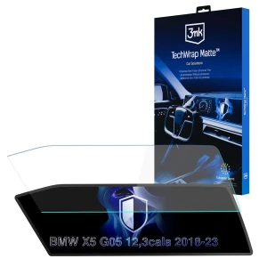 Matowa folia ochronna na ekran nawigacji do BMW X5 G05 (2018 - 2023), 3mk TechWrap Matte