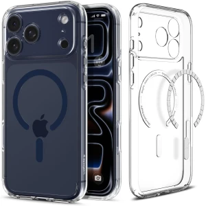 OUTLET: Etui Spigen Ultra Hybrid Mag do MagSafe do iPhone 17 Pro, przezroczysto-granatowe