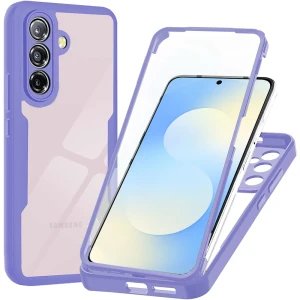 OUTLET: Etui 360 z ochroną na ekran Techsuit ColorVerse do Galaxy A57 5G, przezroczysto-fioletowe
