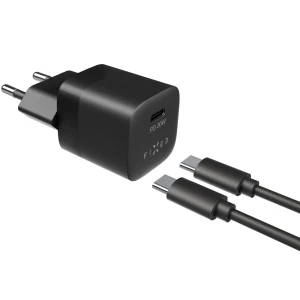 OUTLET: Ładowarka sieciowa USB-C PD 30W, Fixed Mini Travel Charger, kabel USB-C, czarna