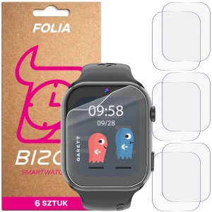 Folia ochronna na ekran zegarka Bizon Watch Film HydroFlex do Garett Kids Twin 2 4G, 6 sztuk