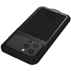OUTLET: Etui pancerne + szkło LOVE MEI Powerful do iPhone 16 Pro Max, czarne