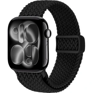 Pasek Crong Wave Band do Apple Watch 42/41/40/38 mm, czarny