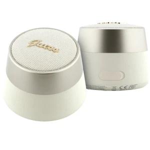 Głośnik bezprzewodowy Guess 5W Script Metal Logo, Bluetooth, USB-C, złoty