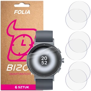 Folia ochronna na ekran zegarka Bizon Watch Film HydroFlex do Realme Watch S5, 6 sztuk