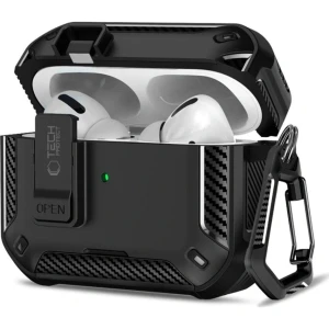 OUTLET: Etui Tech-Protect Carbonox do MagSafe do AirPods Pro 3, czarne