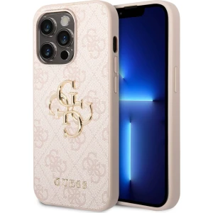 OUTLET: Etui Guess HardCase 4G Big Metal Logo do iPhone 15 Pro, różowe