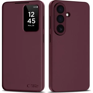 OUTLET: Etui z klapką Tech-Protect Smart Wallet do Galaxy S26 Plus, bordowe