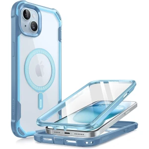 OUTLET: Etui pancerne Supcase i-Blason Ares Mag SP z MagSafe do iPhone 15, niebieskie